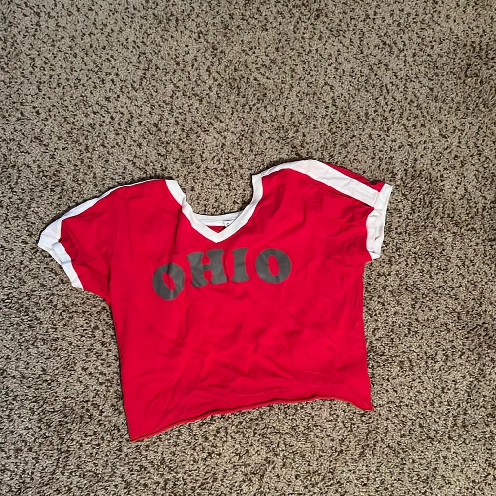 Ohio state tailgate crop top